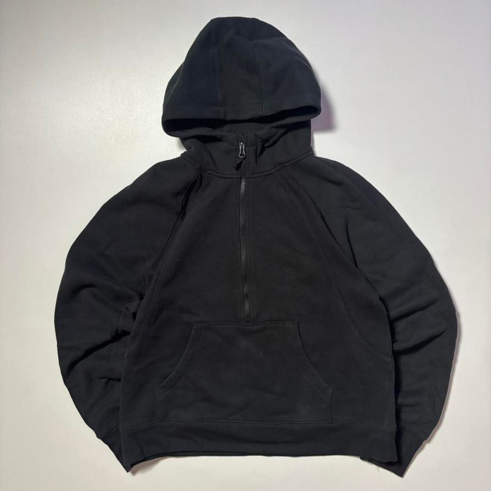 Black Lole Quarter Zip Performance Hoodie – Size Medium